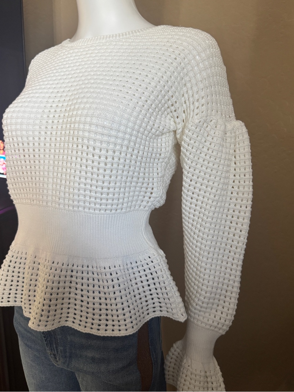 Vicolo ivory sweater - Picture 3 of 6